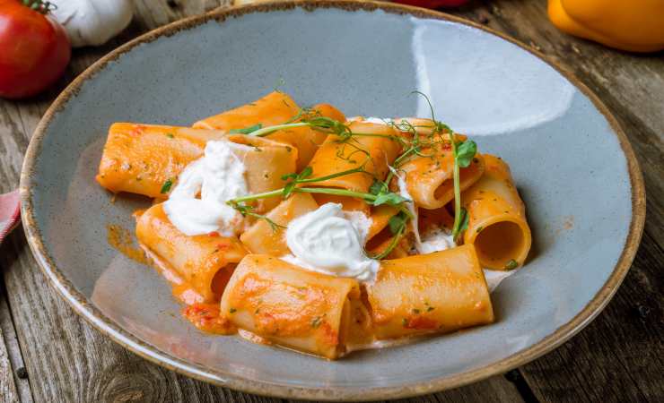 paccheri sugo e panna