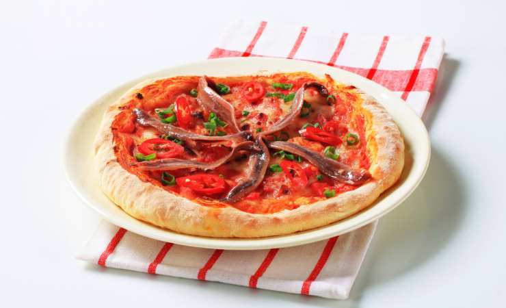 pizza con aggiughe