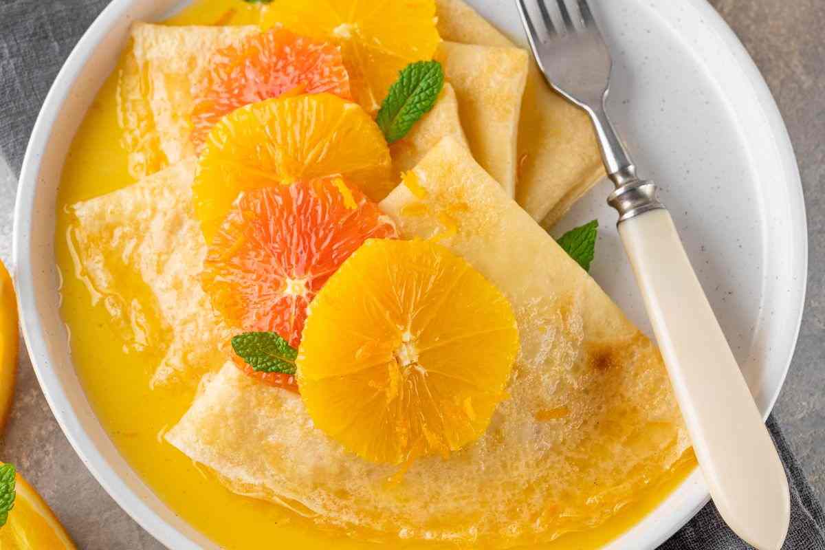 crepes con arance fresche