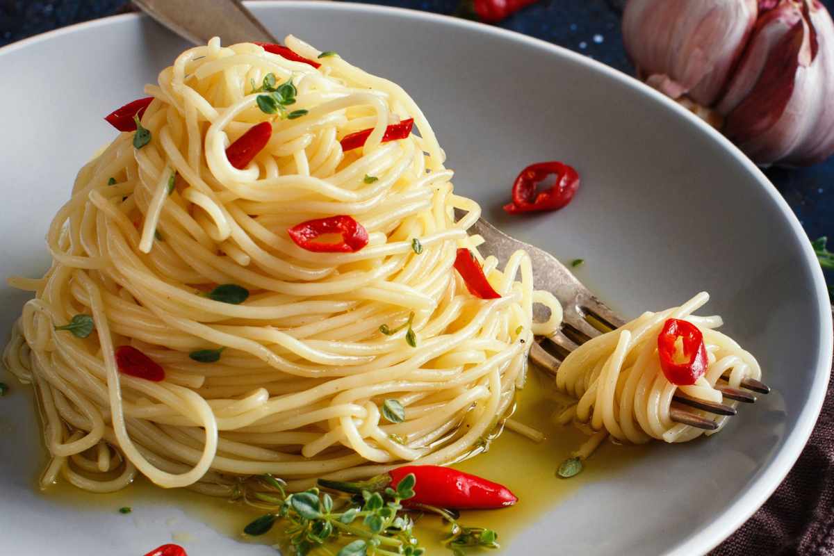 spaghetti aglio olio e peperoncino