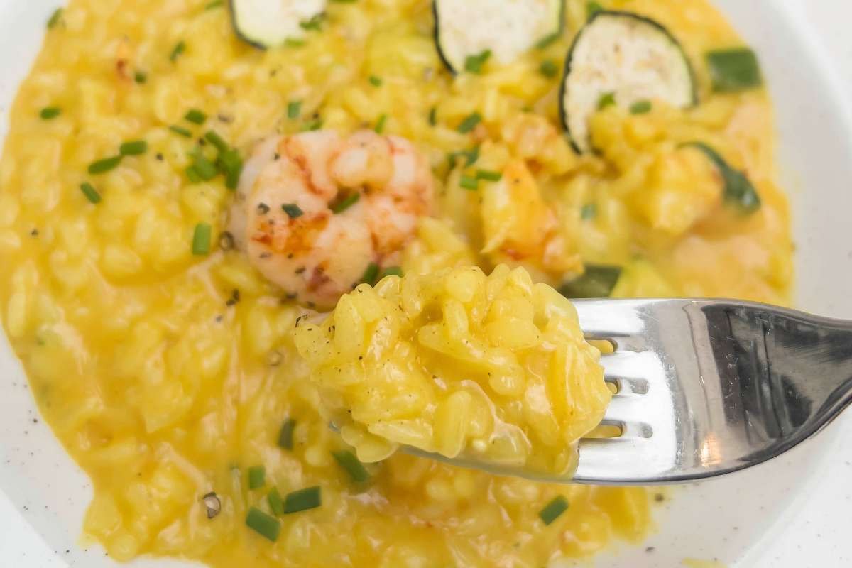 Risotto con gamberi