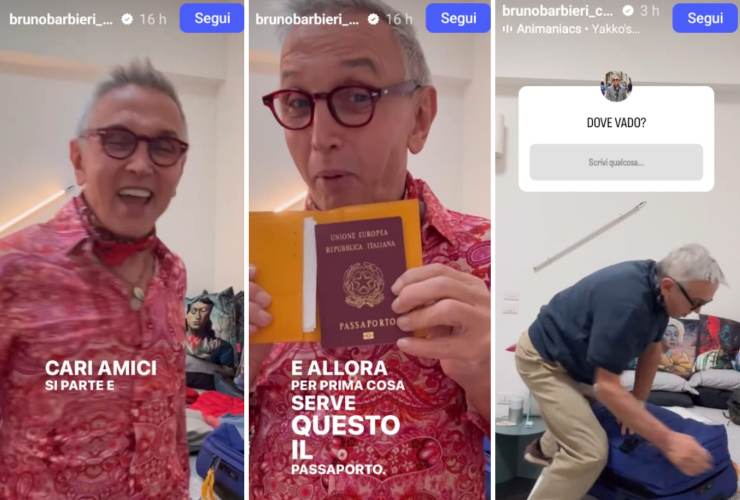 Bruno Barbieri storia instagram