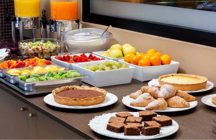 Buffet colazione albergo