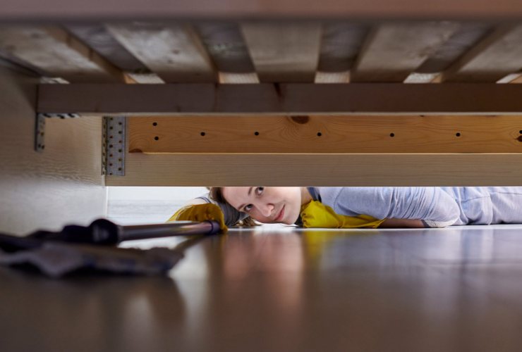 Pulire sotto il letto contenitore Buttalapasta.it