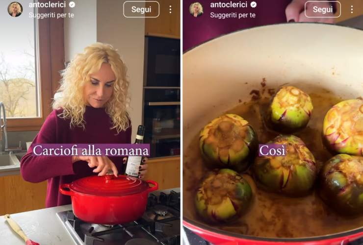 post Instagram Antonella Clerici