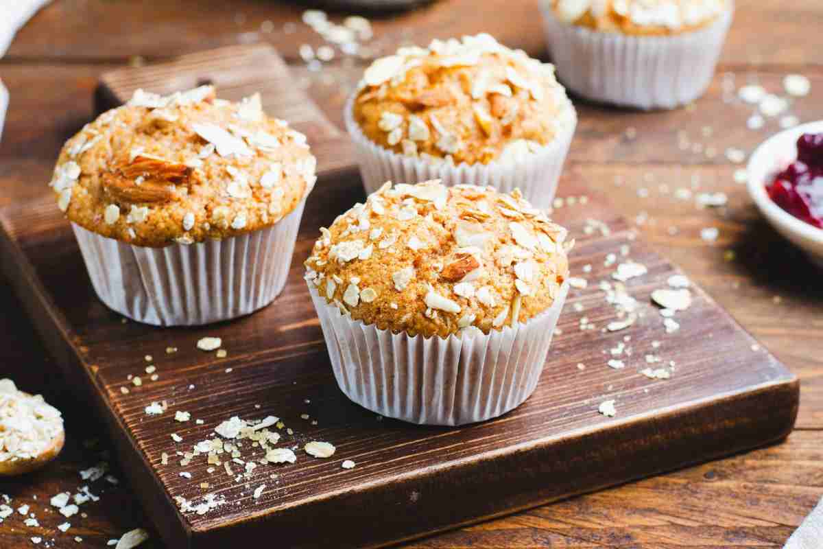 muffin morbidi alle mandorle