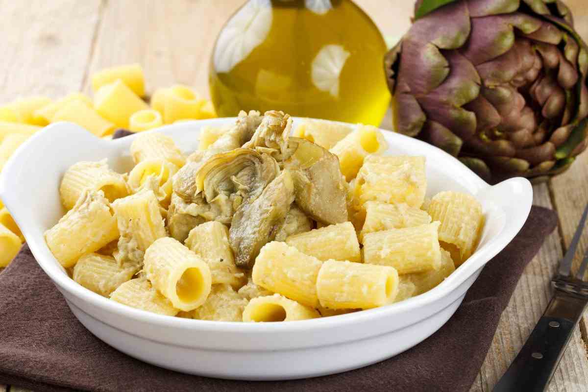 tortiglioni con carciofi 