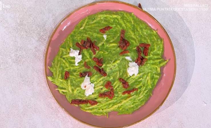 pasta con crema di piselli