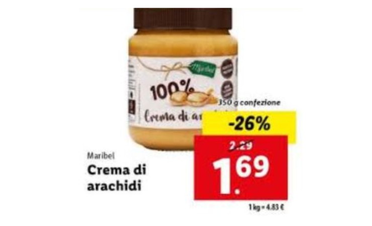 Burro d'arachidi Maribel Lidl