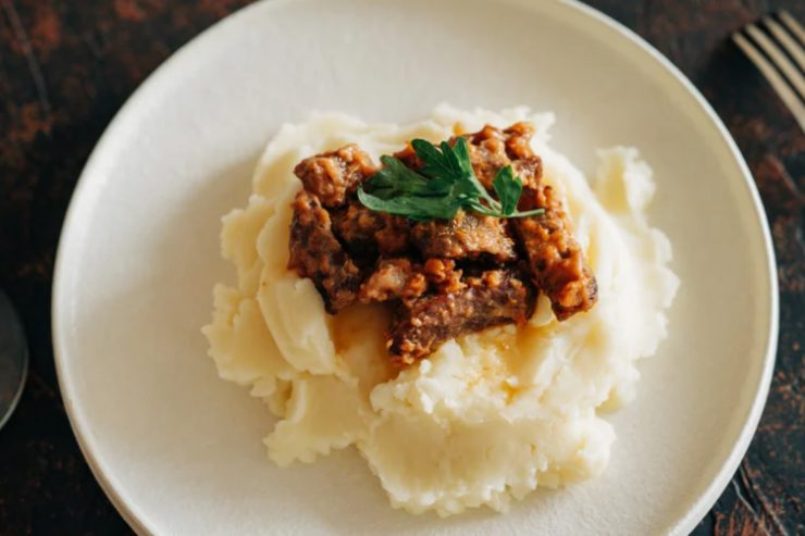 ricetta purè con carne buttalapasta.it