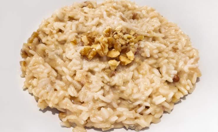 risotto con nocciole