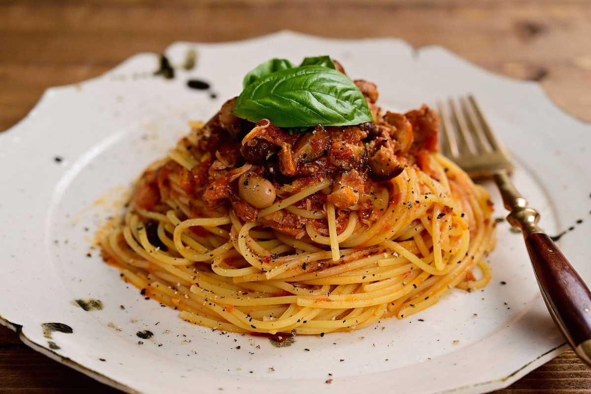 Piatto di spaghetti