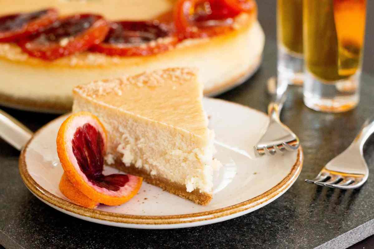 cheesecake alle arance rosse