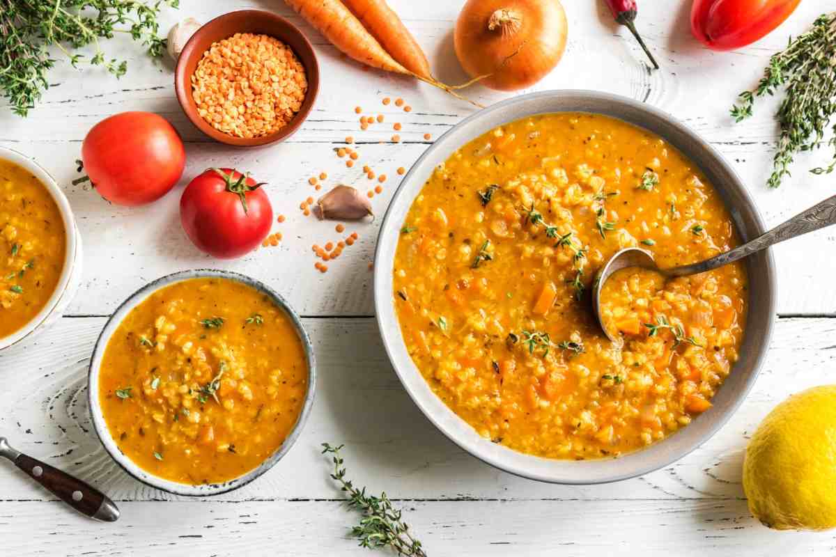 Zuppa di lenticchie con spezie