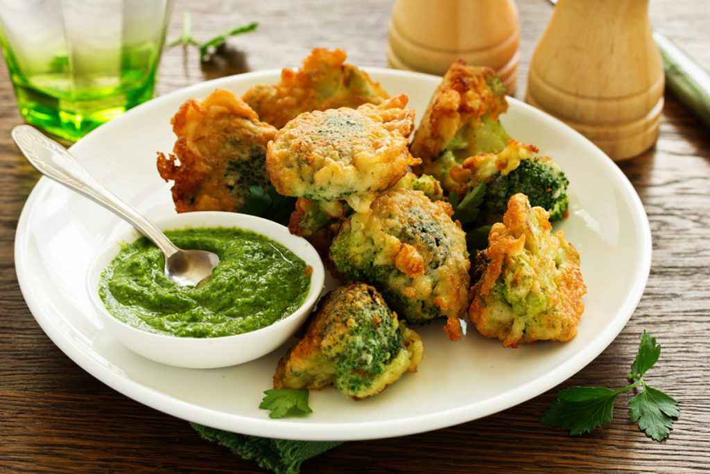 Pastella per fritti con broccoli